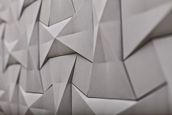 3D concrete wall tiles Design