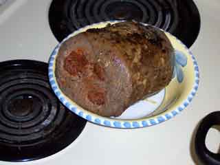 Bolices browned meat