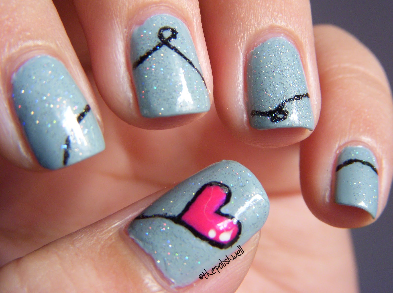 7. "Conversation Heart Nail Designs for Short Nails" - wide 4