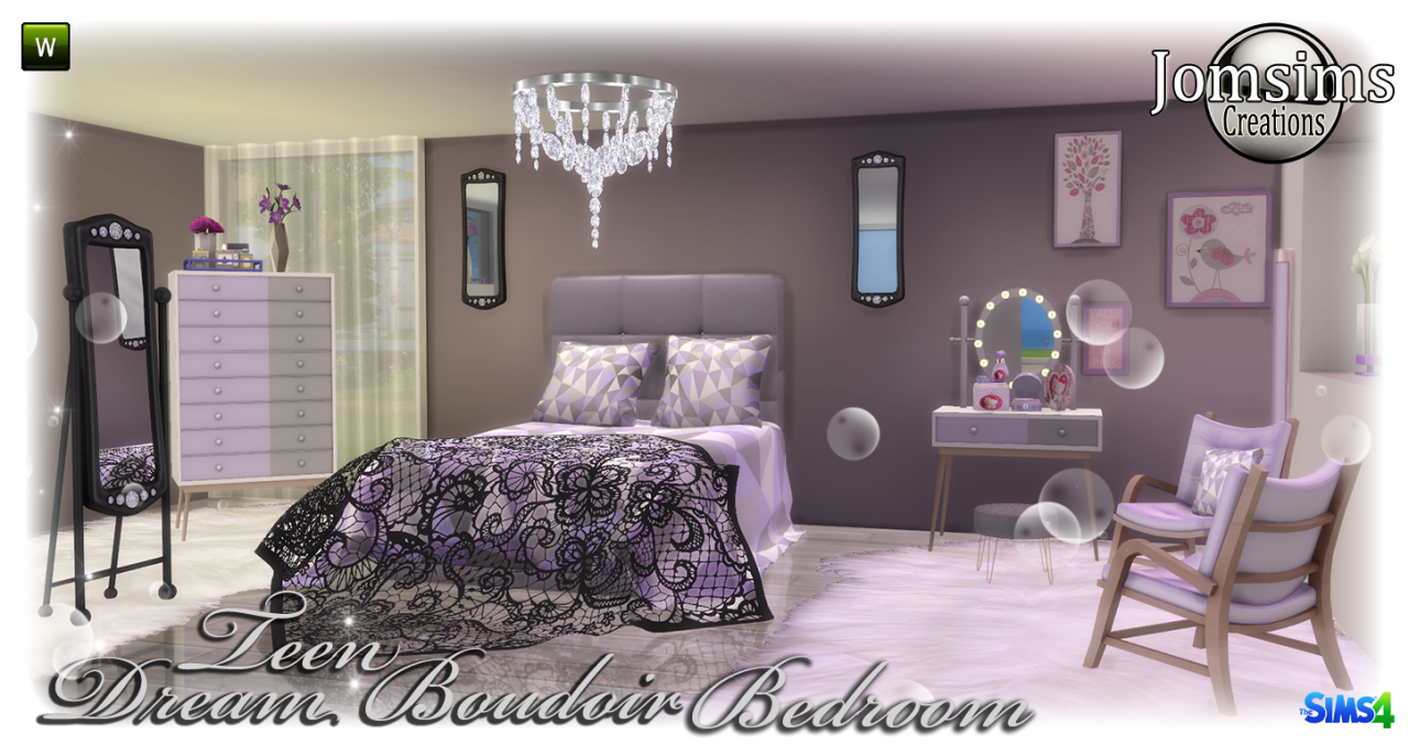Sims 4 CC's The Best Bedroom by Jomsims