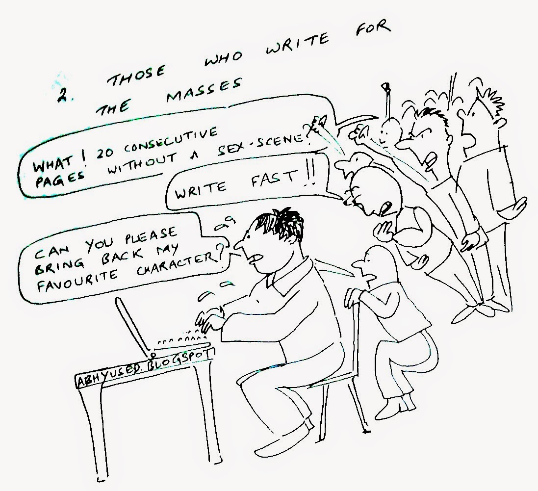 Scribble Pad: Types of writers- A cartoon