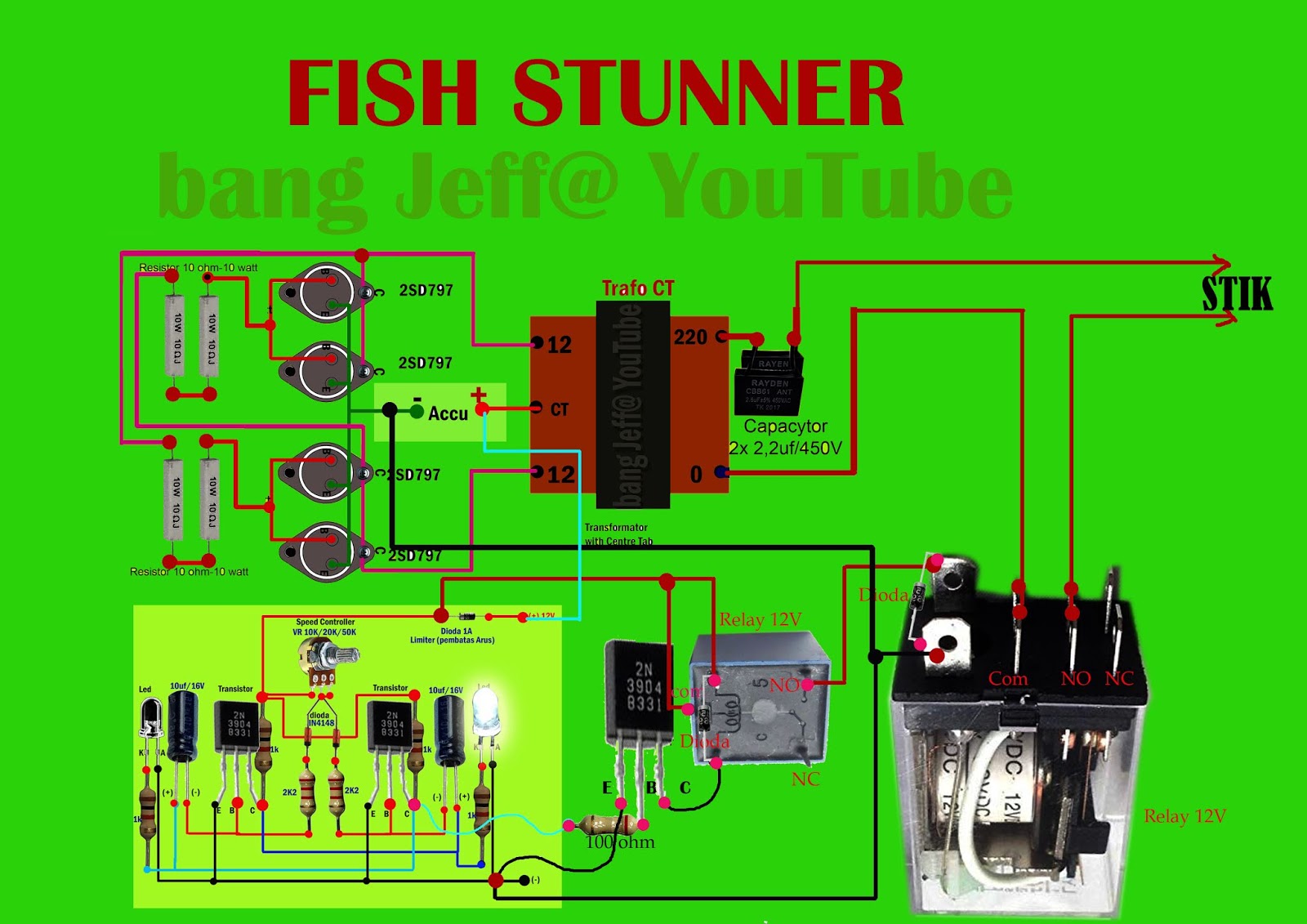 Untuk Pemula (for Beginer): INVERTER 4 TRANSISTOR