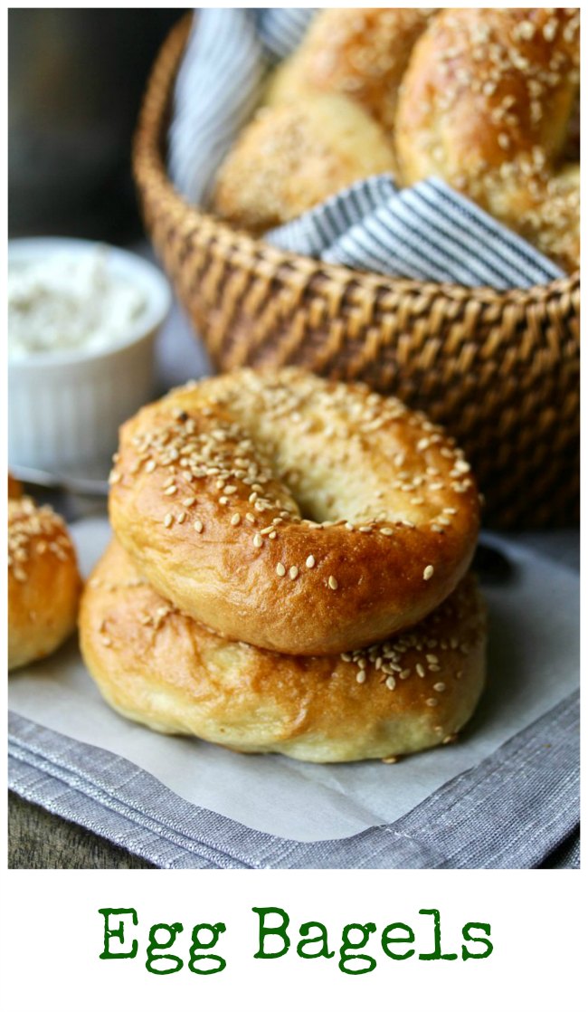 Boiled Egg Bagels with a Sesame Seed Topping Boiled Egg Bagels with a Sesame Seed Topping