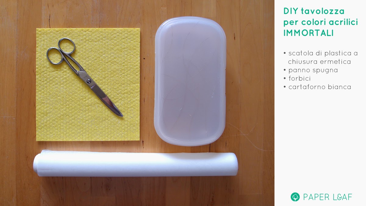 Paper Leaf DIY Tavolozza per acrilici IMMORTALI o StayWet Palette