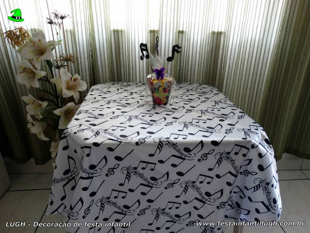 Discoteca - Enfeites e toalhas para mesa dos convidados Decoração Discoteca - Enfeites e toalhas para mesa dos convidados