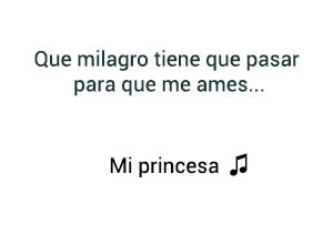 David Bisbal Mi Princesa significado de la canción.