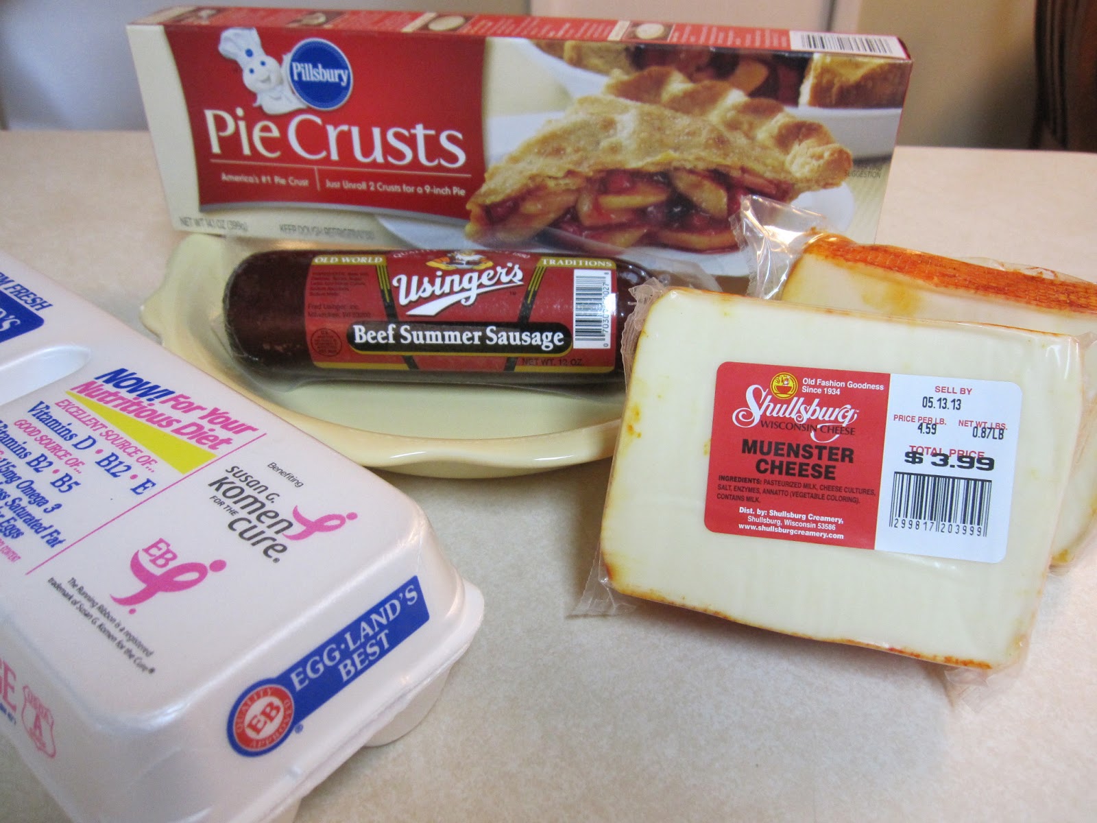 The Doherty Dish Summer Sausage and Cheese Pie