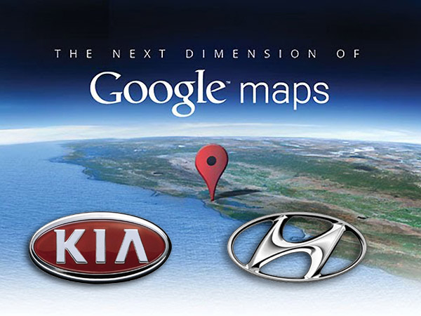 Google Maps integrado en los vehículos Hyundai