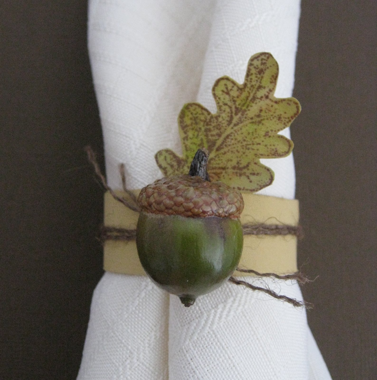 Cindy deRosier My Creative Life Fall Acorn Napkin Rings