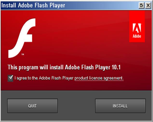 Install Adobe Flash Player 11.0.0