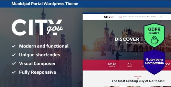 City Government & Municipal Portal v1.9 – WordPress Theme City Government & Municipal Portal v1.9 – WordPress Theme
