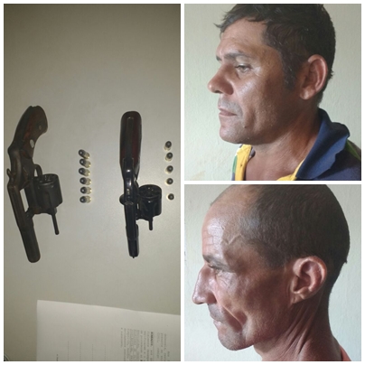 PM de São Roberto prende dois homens portando armas de fogo em Povoados de Joselândia (MA)