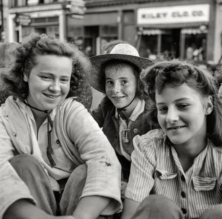 June 1943. Oswego, New York. Children recruited for farm work during the summer