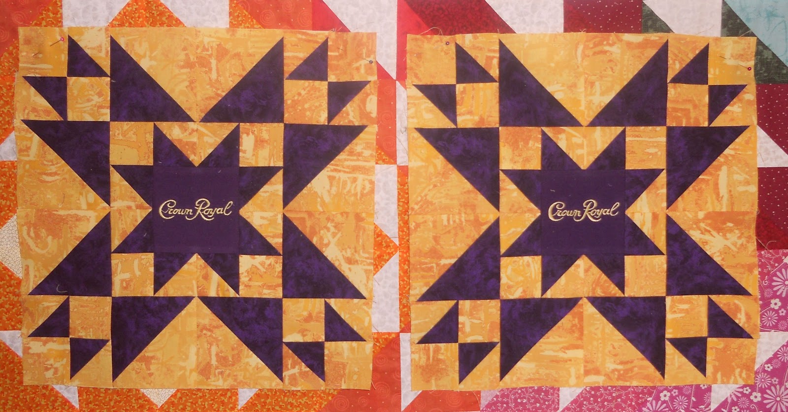 Katie's Quilts and Crafts New Crown Royal Quilt