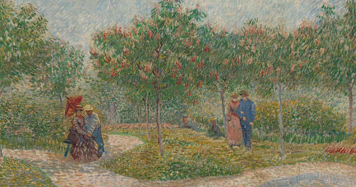 Van Gogh | Garden with Courting Couples, 1887 | Masterpieces | Tutt'Art@