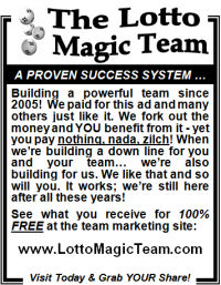 Lotto Magic Team 3 inch - newspaper type - offline advertising
