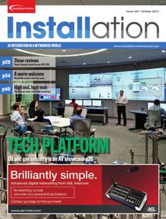 Installation 184 - October 2015 | ISSN 2052-2401 | TRUE PDF | Mensile | Professionisti | Tecnologia | Audio | Video | Illuminazione
Installation covers permanent audio, video and lighting systems integration within the global market. It is the only international title that publishes 12 issues a year.
The magazine is sent to a requested circulation of 12,000 key named professionals. Our active readership primarily consists of key purchasing decision makers including systems integrators, consultants and architects as well as facilities managers, IT professionals and other end users.
If you’re looking to get your message across to the professional AV & systems integration marketplace, you need look no further than Installation.
Every issue of Installation informs the professional AV & systems integration marketplace about the latest business, technology,  application and regional trends across all aspects of the industry: the integration of audio, video and lighting.