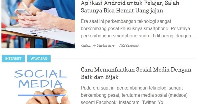 Cara Membuat Thumbnail Artikel Blog, Tetapi Gambar Tak Terlihat di Dalam Artikel - Denpono Blog