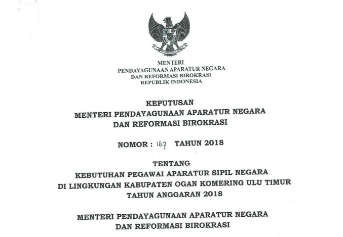 Formasi Cpns Kabupaten Ogan Komering Ulu Timur Okut Tahun 2018 Info Lowongan Kerja Terbaru Info Lowongan Kerja