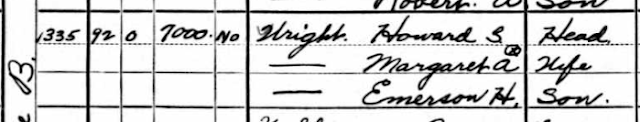 Howard Wright Margaret Wright Emerson Wright Fort Madison Iowa 1940