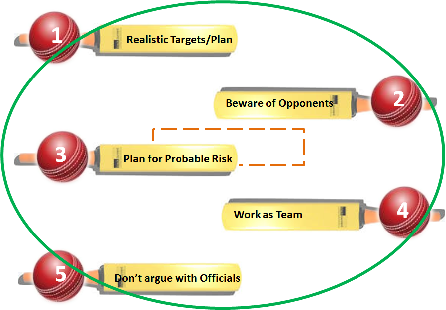 SYSTEMS + 5 Rules for Project Success Analogy with Cricket