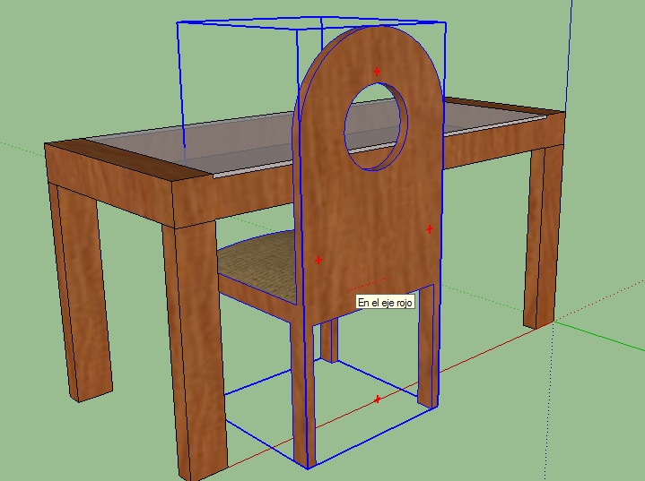 TIC en Las Sabinas: SketchUp - Modelado mesa con sillas