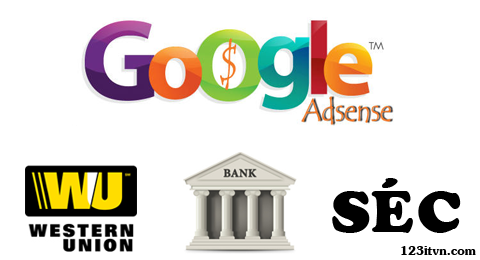 Các hình thức thanh toán khi rút tiền từ Google Adsense