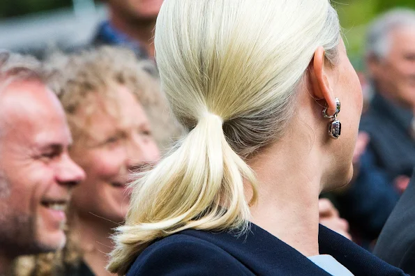 Crown Princess Mette-Marit of Norway attended the opening of the Petter Dass Days