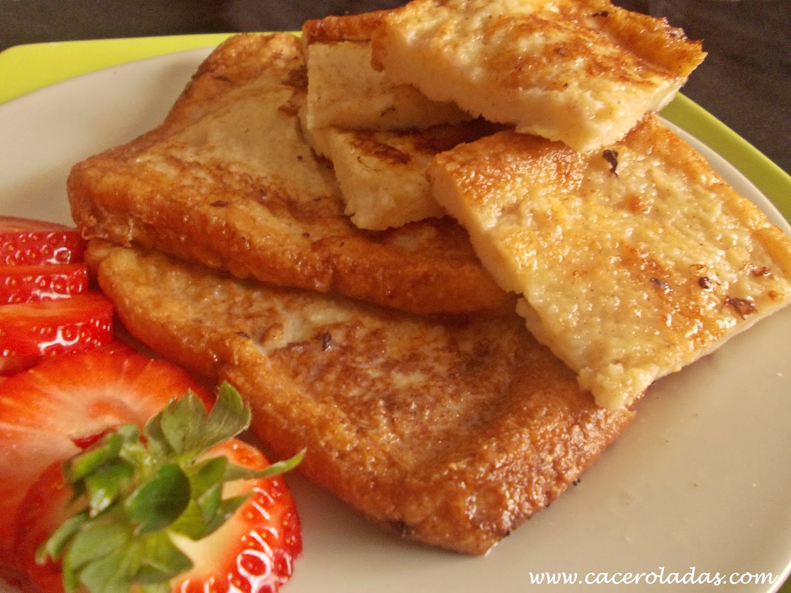 Torrijas de pan de molde Caceroladas