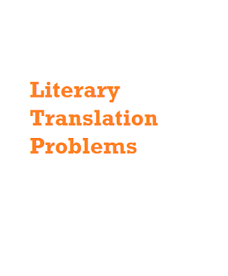 Some Literary Translation Problems and the Solutions