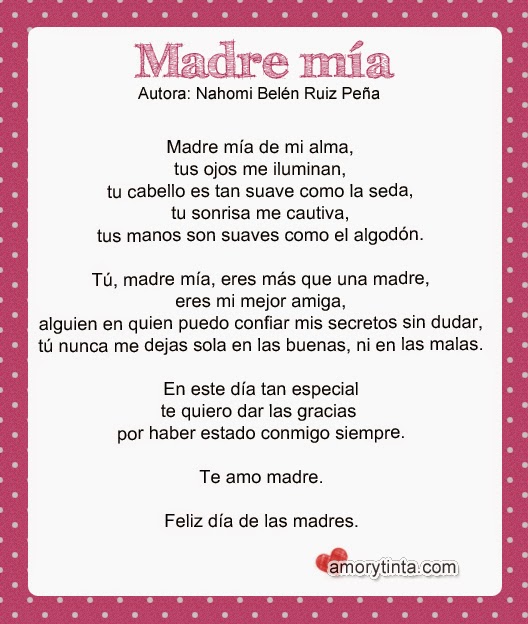 Poemas para las madres. 