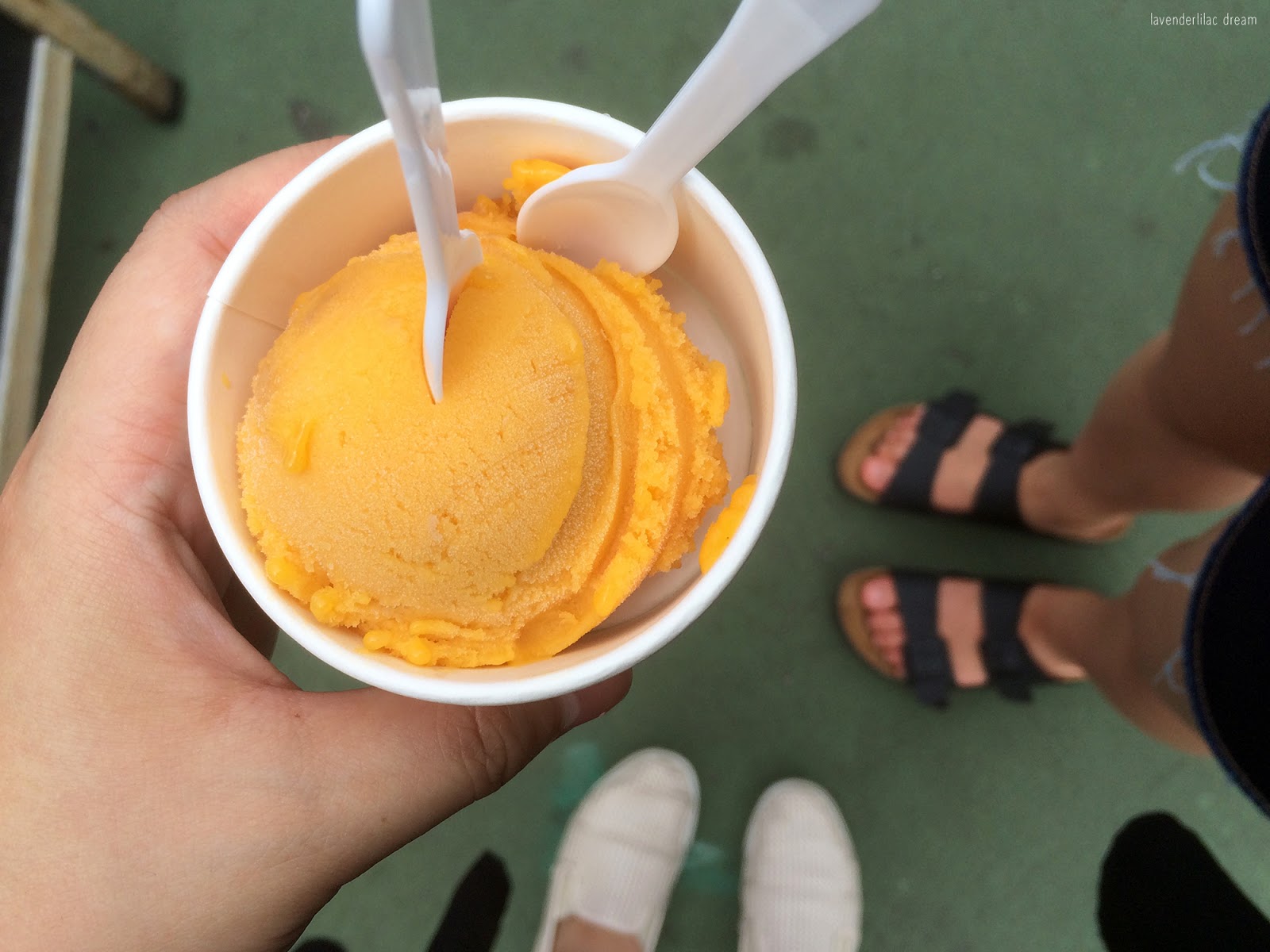 Fort Grace Guava Mango Melon Sorbet at Fort Greene Brooklyn Flea, NYC
