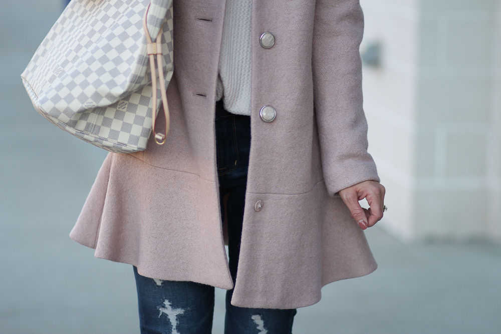 Two Peas in a Blog Pink Peplum Winter Coat