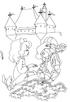 דפי צביעה נסיכה ונסיך