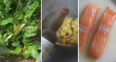 Zubereitung Trümmer-Omelett mit Spargel, Lachs und Mangold Zubereitung Trümmer-Omelett mit Spargel, Lachs und Mangold, Zubereitung Spargel, Zubereitung Lachs, Mangold, Kochen mit Marsala