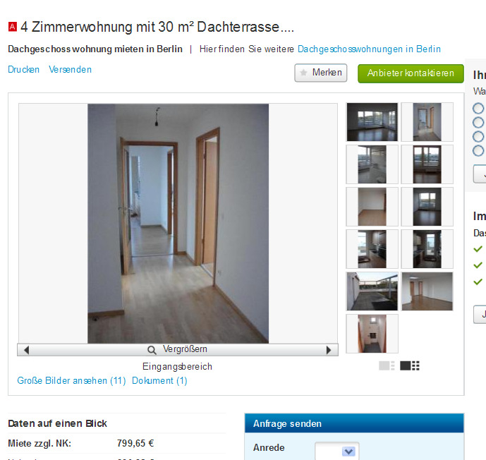 egyetlen lakás würzburg