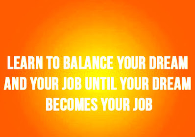 balance your dream and your job