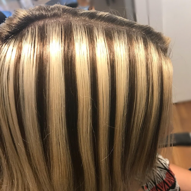 stripe eller farge håret lysere
