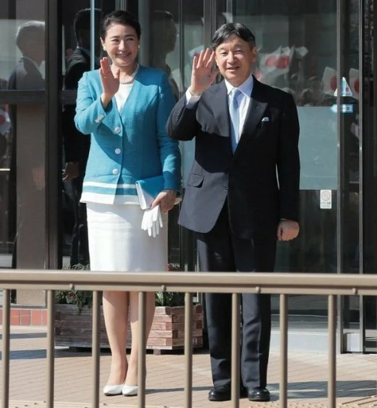 Emperor Naruhito and Empress Masako attended a national festival for marine conservation at Akita