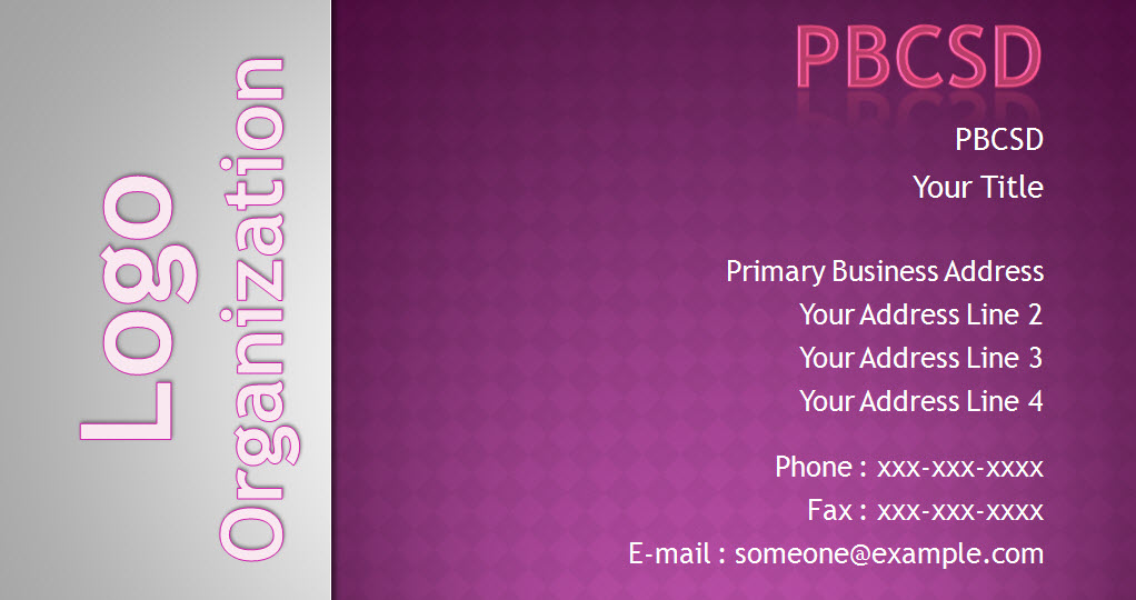 business card template powerpoint 2010