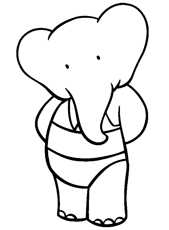 Krafty Kidz Center: Babar the elephant coloring pages
