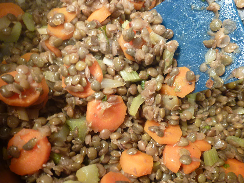 Douglas Kitchen Odyssey Warm French Lentils with Mustard Vinaigrette