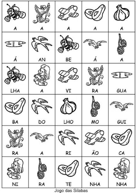 Formação de Palavras com Sílabas - Jogos Pedagógicos Formação de Palavras com Sílabas - Jogos Pedagógicos