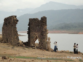 Under the Kothmale reservoir - Statute's of Lord Buddha Truly Wonderful
