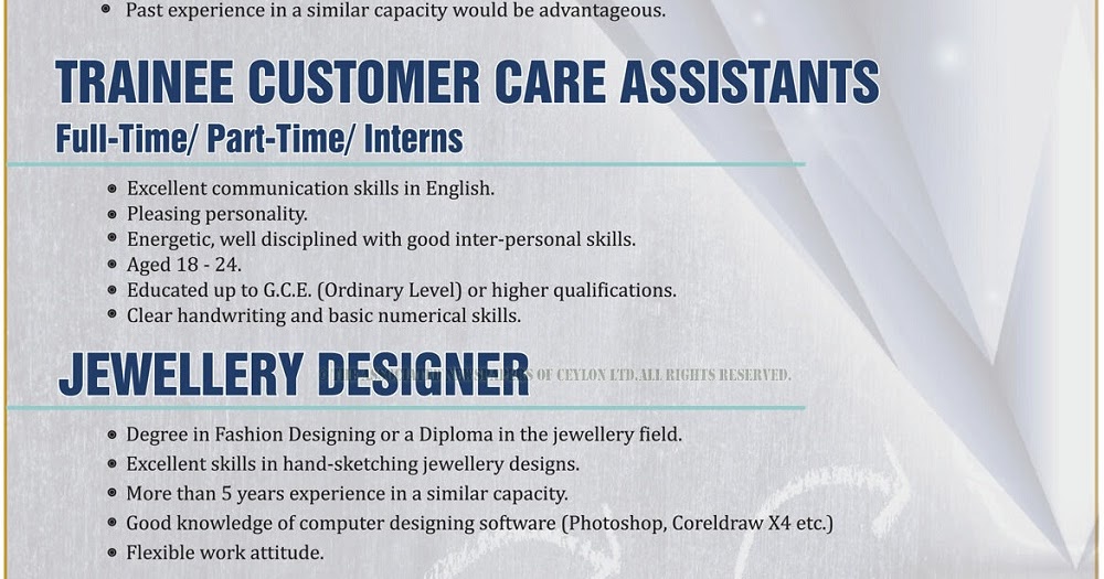 Careers at Vogue Jewellers