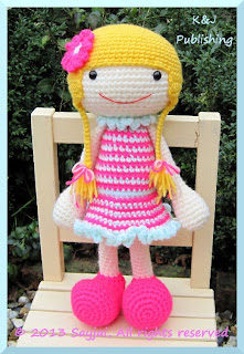 poup&#233;es tricot&#233;es Izzy knitted dolls    La Tricot&#233;e   a