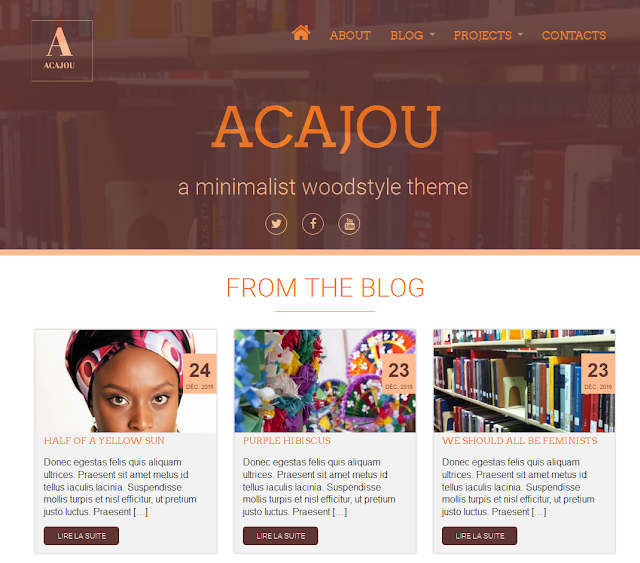 Acajou, un thème gratuit (et made in CIV) pour WordPress, A Unix Mind In A Windows World