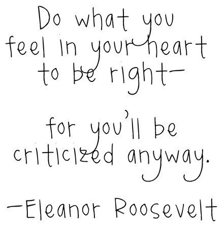 Eleanor Roosevelt Inspirational Motivational Quote