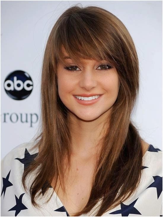Choppy and Sleek Hairstyle with Bangs}
