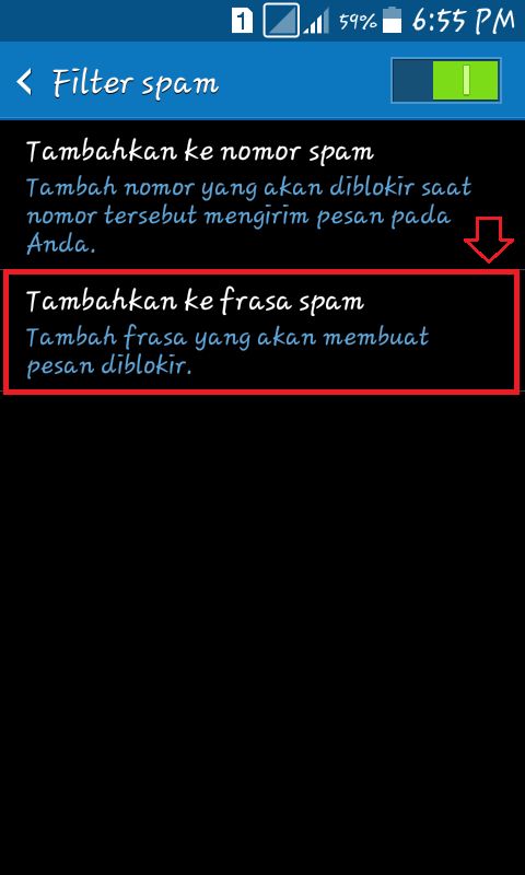 Cara Blokir SMS Iklan oleh Pusat